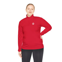 Load image into Gallery viewer, Unisex Quarter-Zip Pullover | Red
