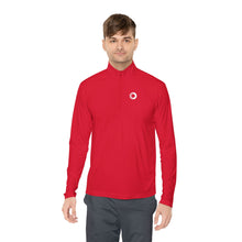 Load image into Gallery viewer, Unisex Quarter-Zip Pullover | Red